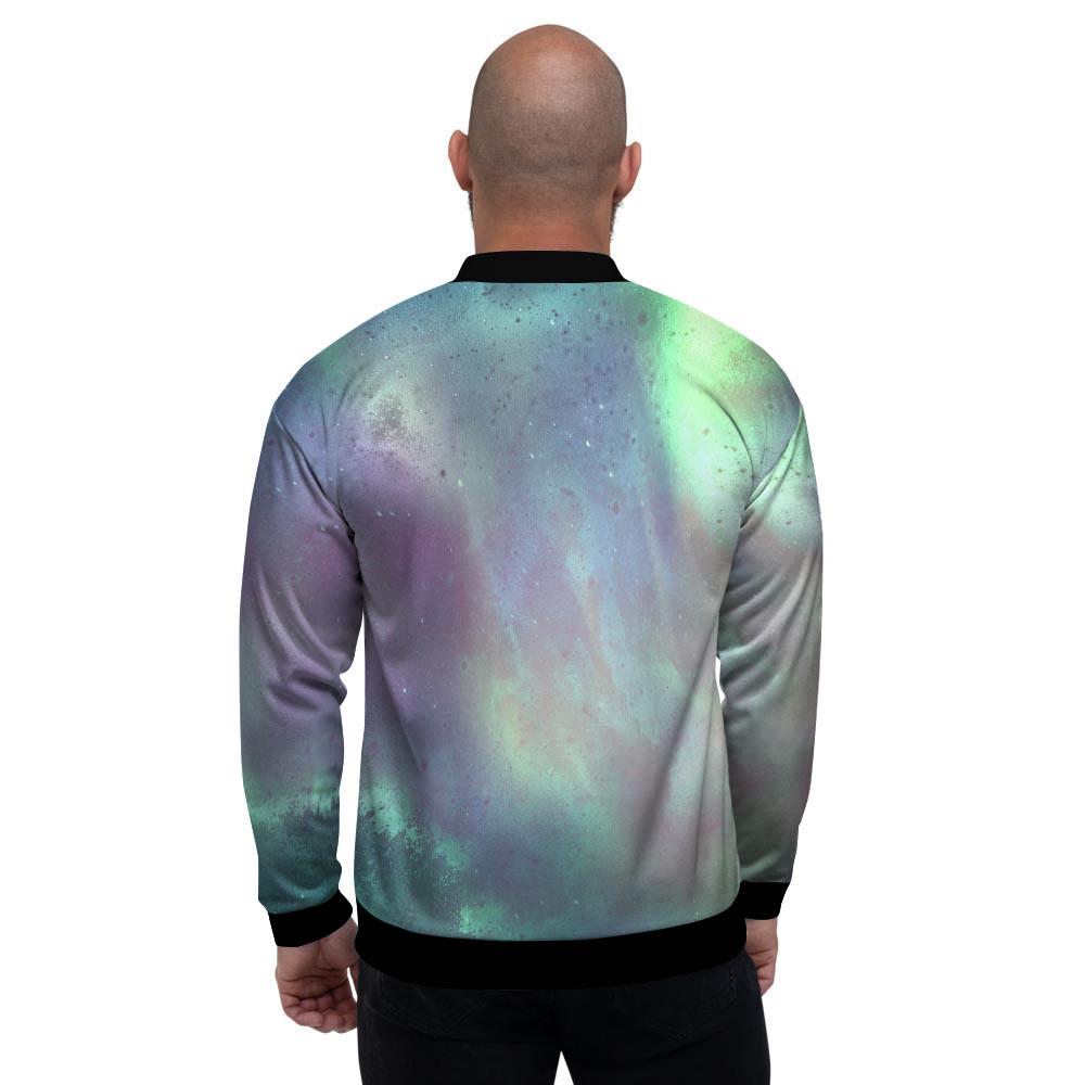 Green Galaxy Space Men's Bomber Jacket-grizzshop