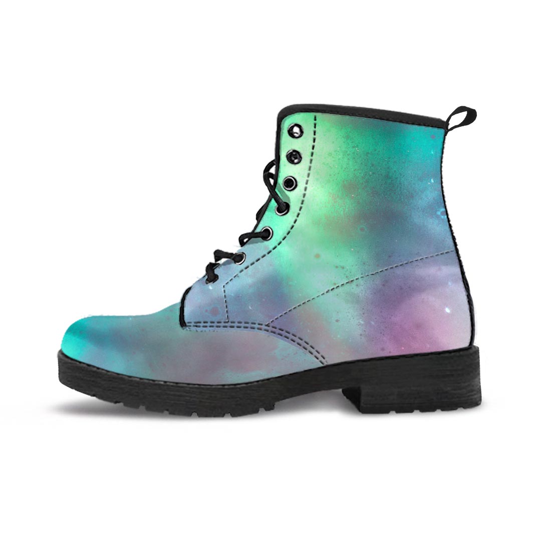 Green Galaxy Space Men's Boots-grizzshop