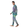 Green Galaxy Space Men's Pajamas-grizzshop