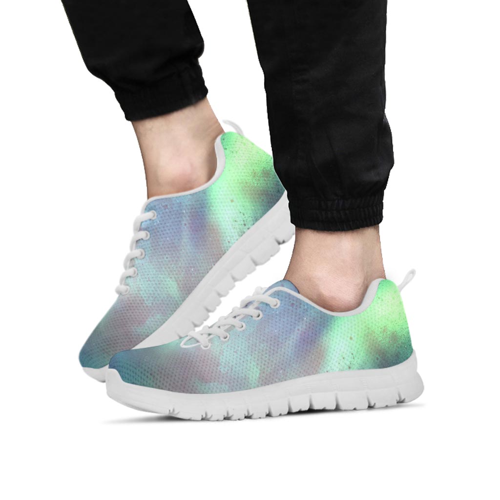 Green Galaxy Space Men's Sneakers-grizzshop