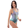 Green Galaxy Space One Piece Swimsuite-grizzshop