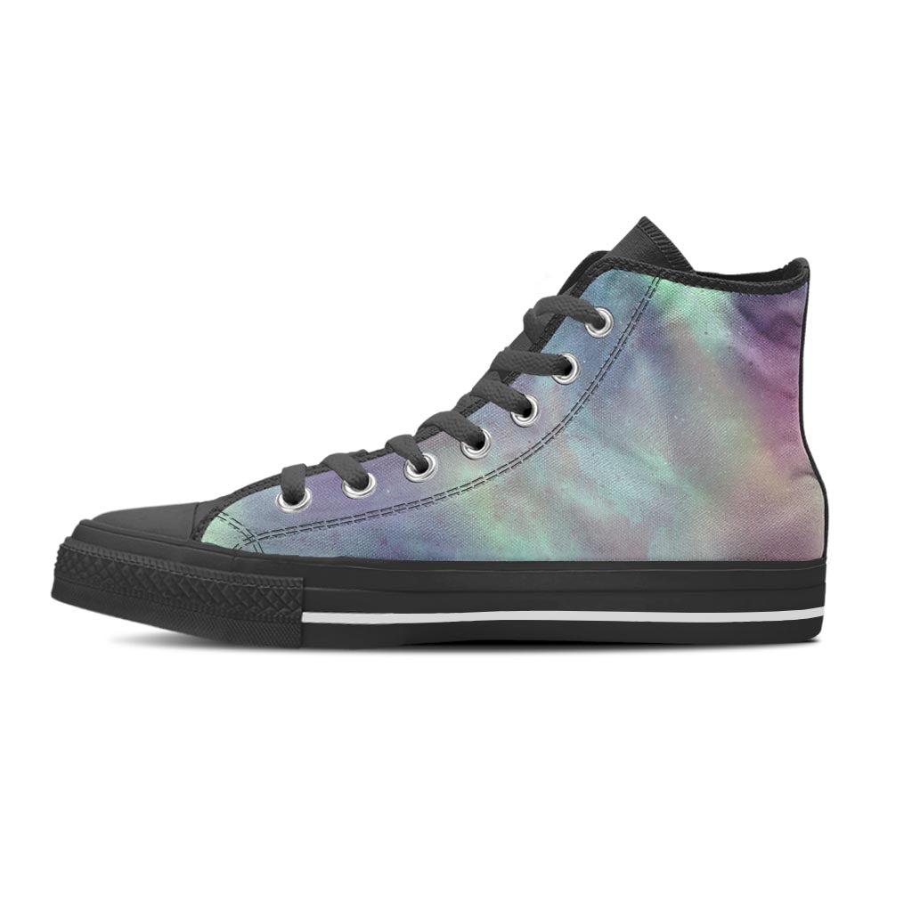 Green Galaxy Space Women's High Top Shoes-grizzshop