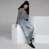 Green Galaxy Space Women's Joggers-grizzshop