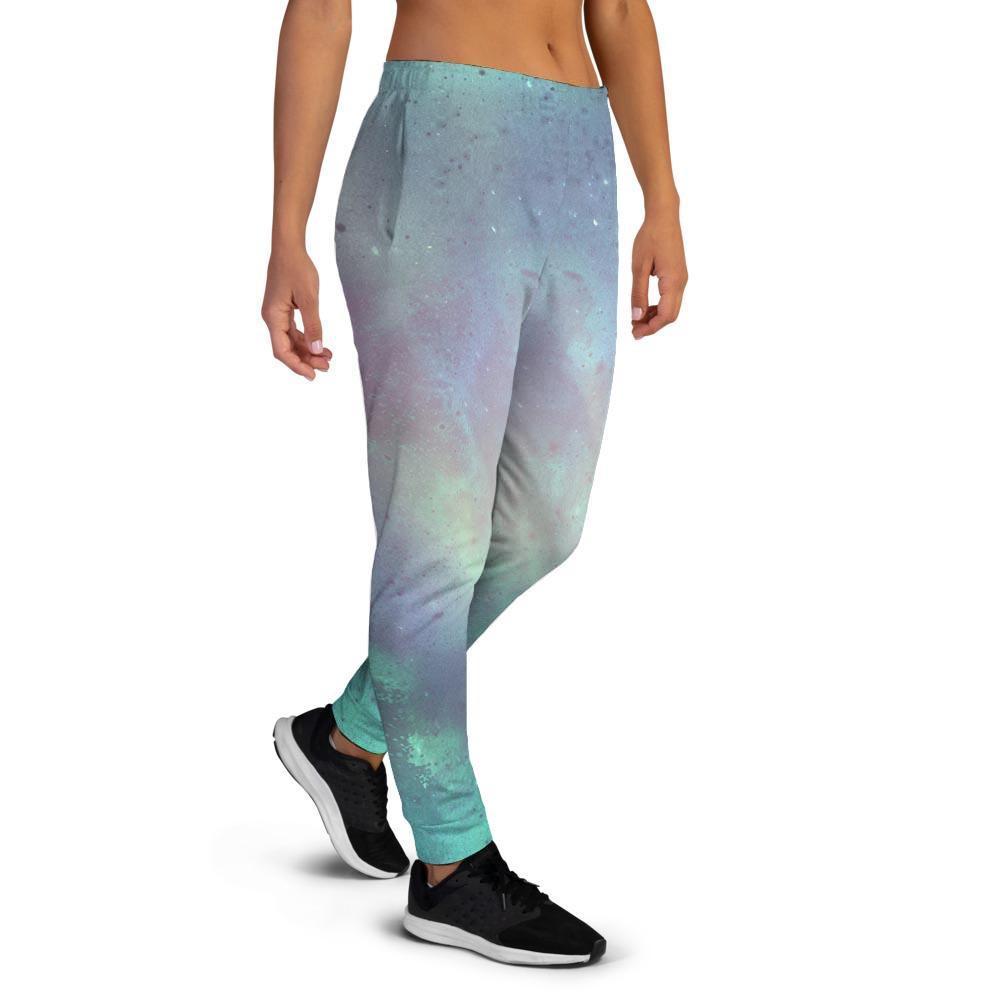 Green Galaxy Space Women's Joggers-grizzshop