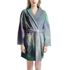 Green Galaxy Space Women's Robe-grizzshop