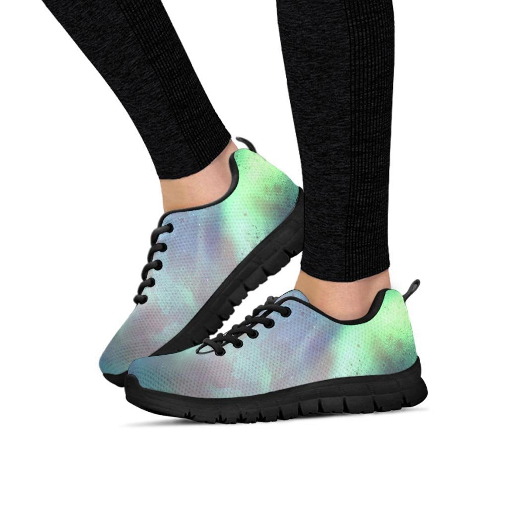 Green Galaxy Space Women's Sneakers-grizzshop