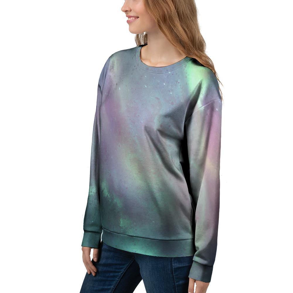 Green Galaxy Space Women's Sweatshirt-grizzshop