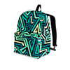 Green Geometric Abstract Backpack-grizzshop