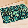 Green Geometric Abstract Door Mat-grizzshop