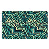 Green Geometric Abstract Door Mat-grizzshop