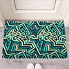 Green Geometric Abstract Door Mat-grizzshop