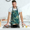 Green Geometric Abstract Men's Apron-grizzshop