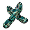 Green Geometric Abstract Muay Thai Shin Guard-grizzshop