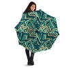 Green Geometric Abstract Umbrella-grizzshop