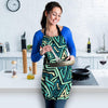 Green Geometric Abstract Women's Apron-grizzshop