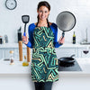 Green Geometric Abstract Women's Apron-grizzshop