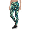 Green Geometric Abstract Women's Leggings-grizzshop