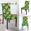 Green Gingerbread Man Chirstmas Pattern Print Chair Cover-grizzshop