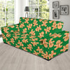 Green Gingerbread Man Chirstmas Pattern Print Sofa Covers-grizzshop