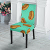 Green Hot Dog Pattern Print Chair Cover-grizzshop