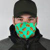 Green Hot Dog Pattern Print Face Mask-grizzshop