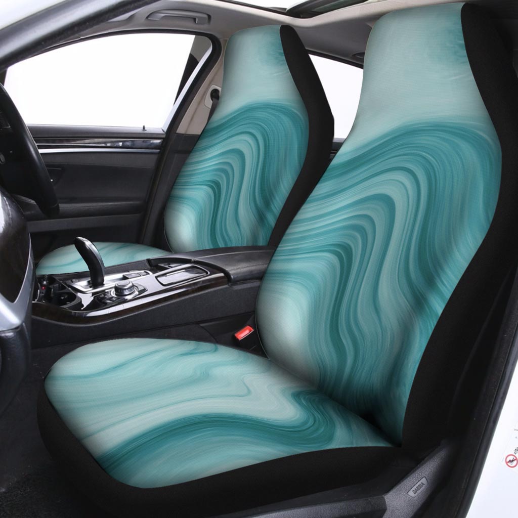 Green Ink Marble Car Seat Covers-grizzshop