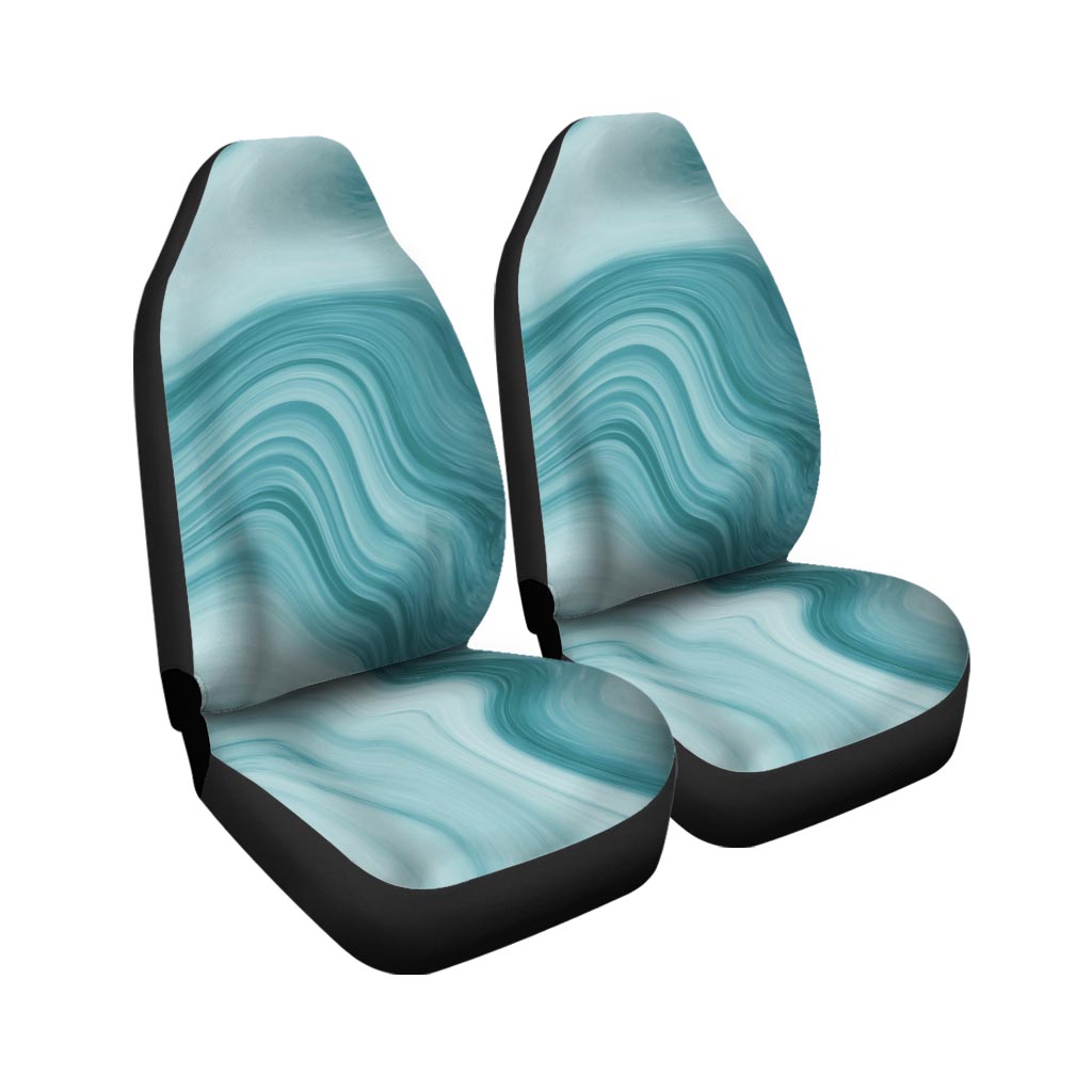 Green Ink Marble Car Seat Covers-grizzshop