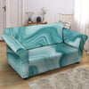 Green Ink Marble Loveseat Cover-grizzshop