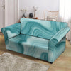 Green Ink Marble Loveseat Cover-grizzshop