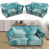 Green Ink Marble Loveseat Cover-grizzshop