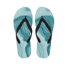 Green Ink Marble Men's Flip Flops-grizzshop