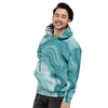 Green Ink Marble Men's Hoodie-grizzshop