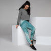 Green Ink Marble Women's Joggers-grizzshop