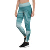 Green Ink Marble Women's Leggings-grizzshop