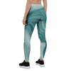 Green Ink Marble Women's Leggings-grizzshop