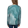 Green Ink Marble Women's Sweatshirt-grizzshop