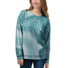 Green Ink Marble Women's Sweatshirt-grizzshop