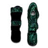 Green Leaf Tropical Print Pattern Muay Thai Shin Guards-grizzshop