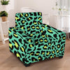 Green Leopard Armchair Cover-grizzshop