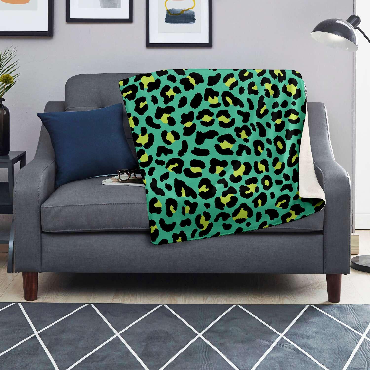 Green Leopard Blanket-grizzshop