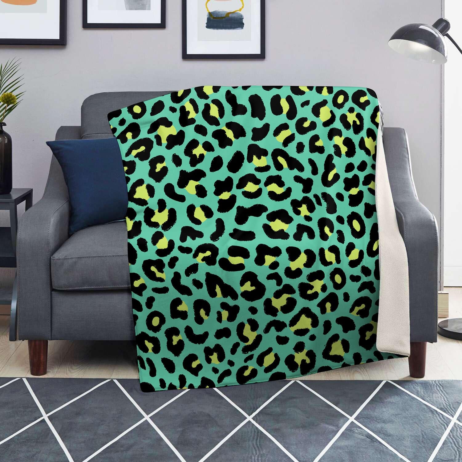 Green Leopard Blanket-grizzshop