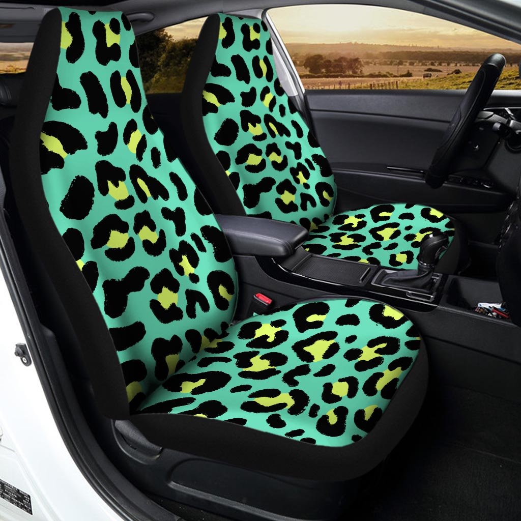 Green Leopard Car Seat Covers-grizzshop