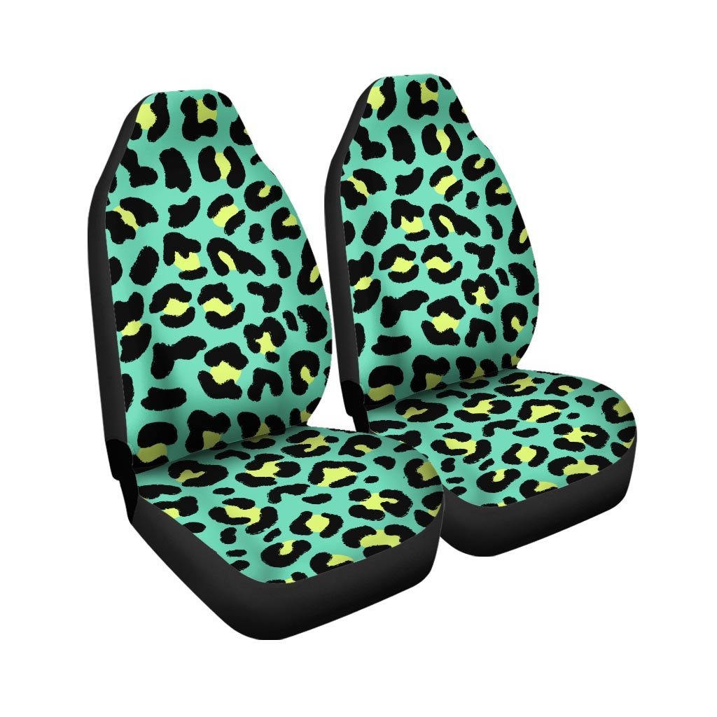 Green Leopard Car Seat Covers-grizzshop