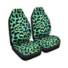 Green Leopard Car Seat Covers-grizzshop