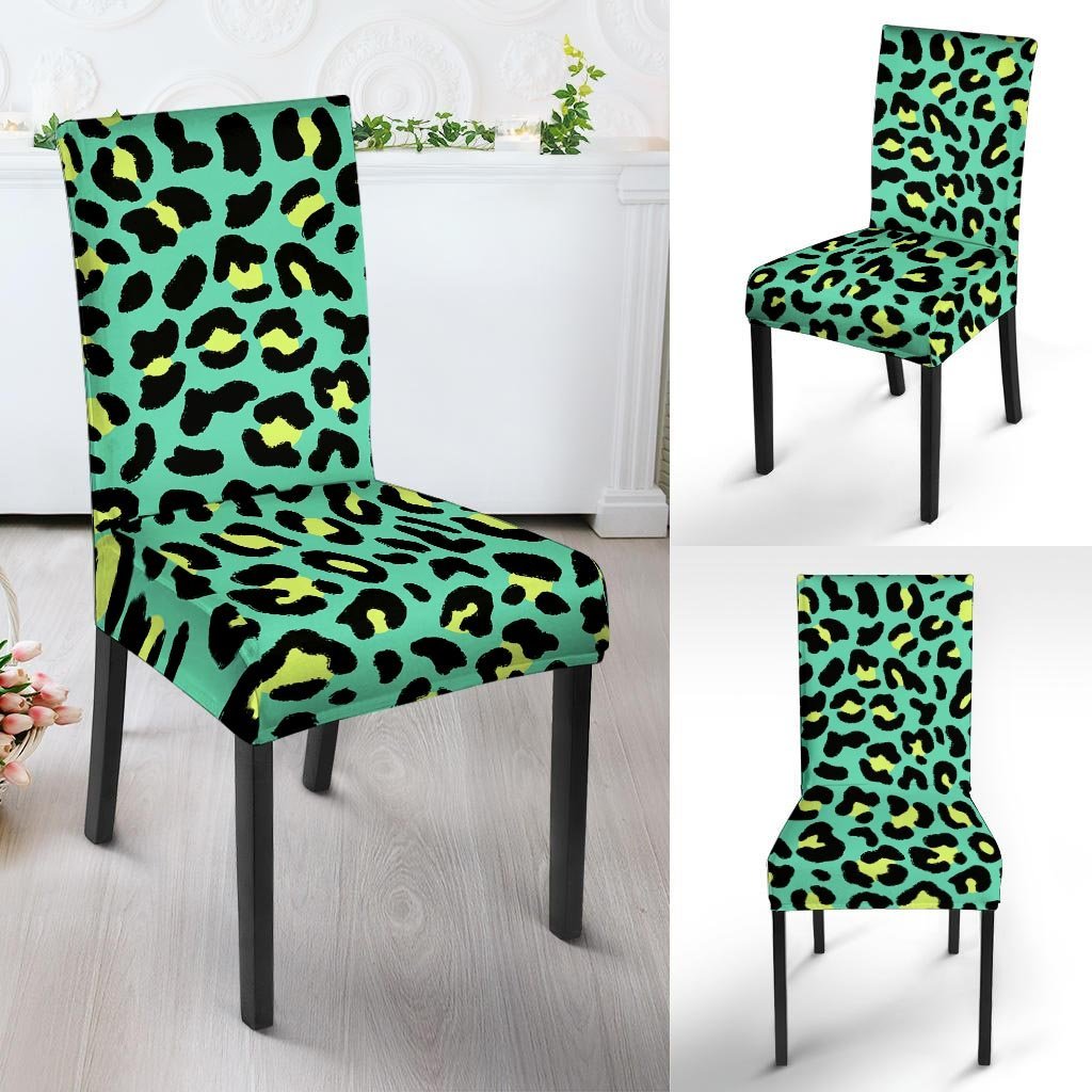 Green Leopard Chair Cover-grizzshop