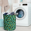 Green Leopard Laundry Basket-grizzshop