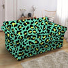 Green Leopard Loveseat Cover-grizzshop