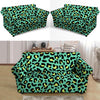 Green Leopard Loveseat Cover-grizzshop