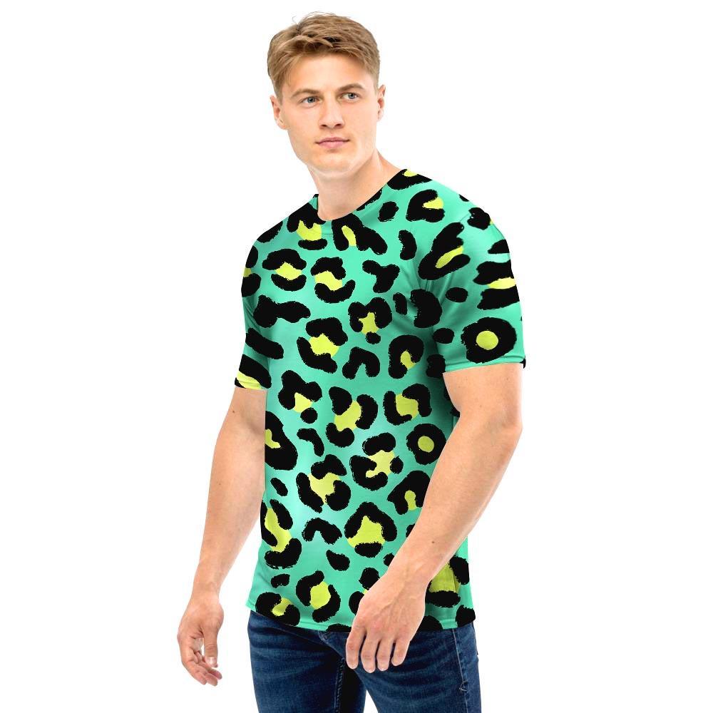 Green Leopard Men T Shirt-grizzshop