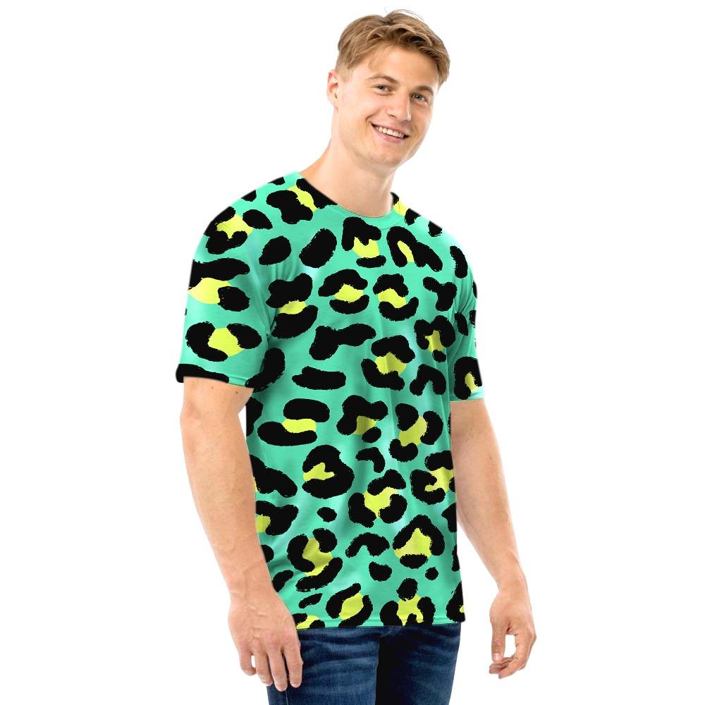 Green Leopard Men T Shirt-grizzshop